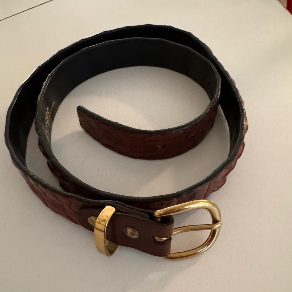 DI CROCCO BELT CROCODILE MADE IN AUSTRALIA 42” VERY GOOD CONDITION!